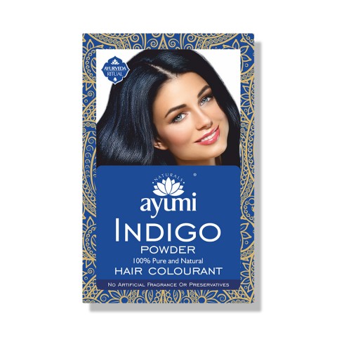 Растительная краска для волос порошковая Индиго, Аyumi, 100г