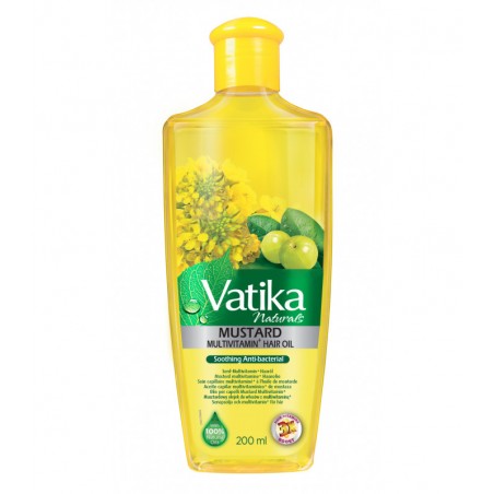 Garstyčių aliejus plaukams Multivitamin, Dabur Vatika, 200 ml