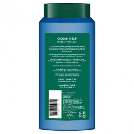 Šampūnas slenkantiems plaukams Ocean Kelp, Biotique, 340 ml