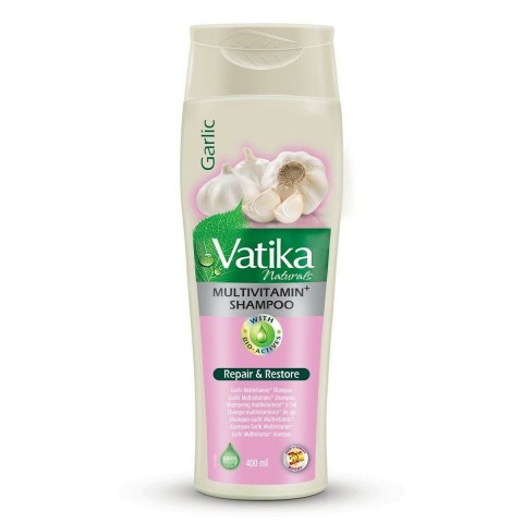 Šampūnas Garlic Multivitamin Repair&Restore, Dabur Vatika, 400 ml