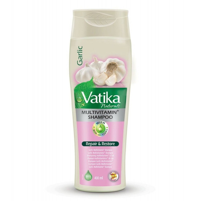 Šampūnas Garlic Multivitamin Repair&Restore, Dabur Vatika, 400 ml