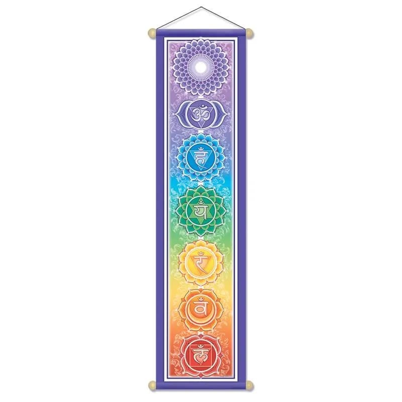 Didelė čakrų vėliava, 120cm Didelė čakrų vėliava, 120cm