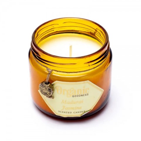 Kvepianti sojų vaško žvakė Jasmine, Organic Goodness, 200g