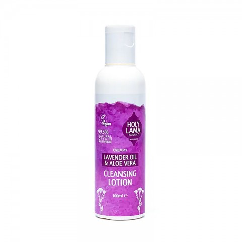 Ayurvedic cleansing face lotion with lavender and aloe Holy Lama, 100ml