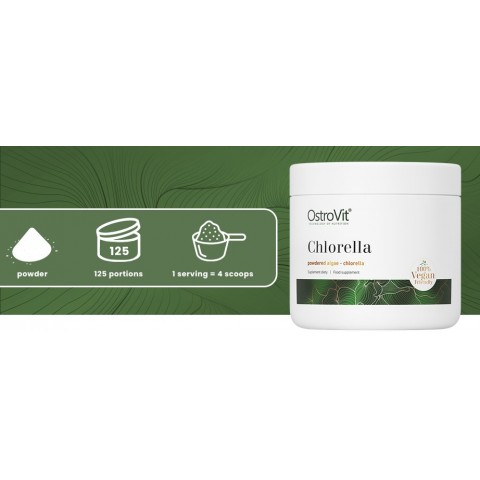 Chlorella milteliai Vege, OstroVit, 250g