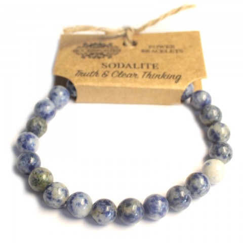 Sodalite energy bracelet for right and clear thinking