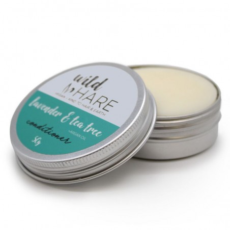 Hard hair conditioner with tea tree and lavender, Wild Hare, 60g