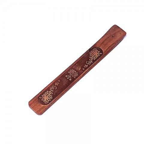 Lotus wooden incense stick holder