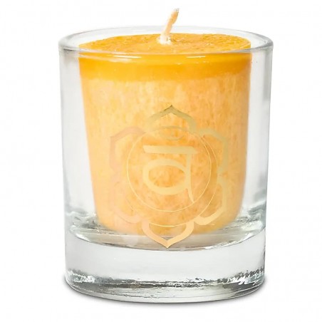 Scented 2nd Chakra candle in a Swadhishtana gift box, Yoga Yogini