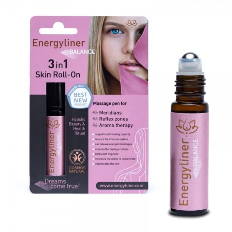 Ayurvedic massage ball skin aromatizer Balance Skin Roll-On, Energyliner, 10ml