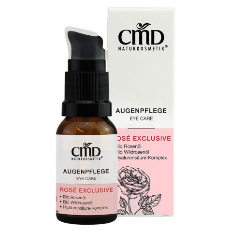 Eye treatment with hyaluronic complex Rose Exclusive Hyaluron, CMD Naturkosmetik, 15ml