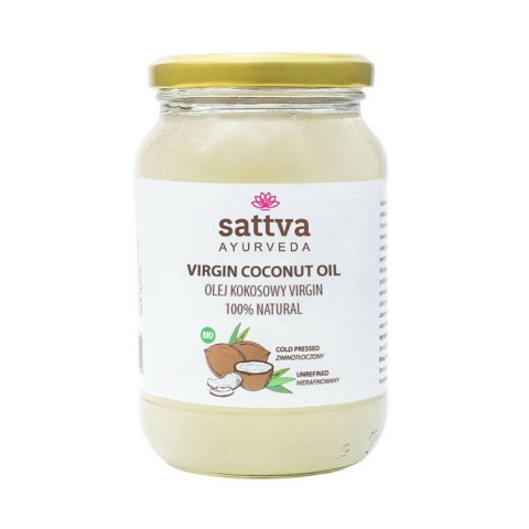 Extra virgin coconut oil, Sattva Ayurveda, 500ml