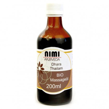 Head massage oil Dhara Thailam Bio, Nimi Ayurveda, 200 ml