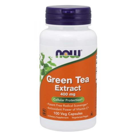 Žaliosios arbatos ekstraktas, NOW, 400 mg, 100 kapsulių