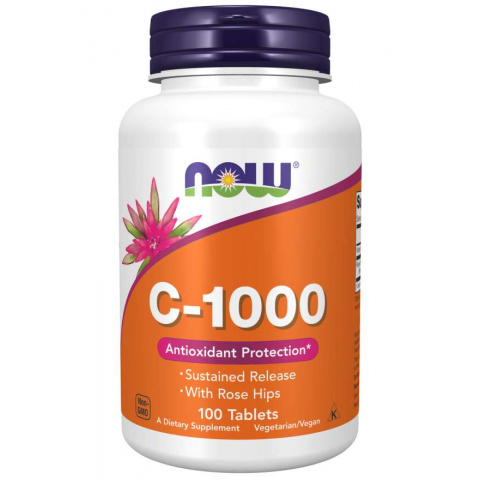 Витамин C-1000 с шиповником, NOW, 100 таблеток