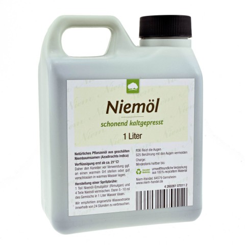 Neem oil, cold pressed, 1ltr