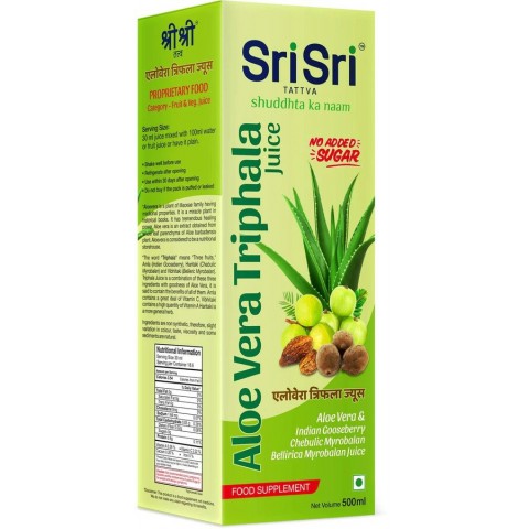 Sultys Aloe Vera Triphala, Sri Sri Tattva, 500 ml