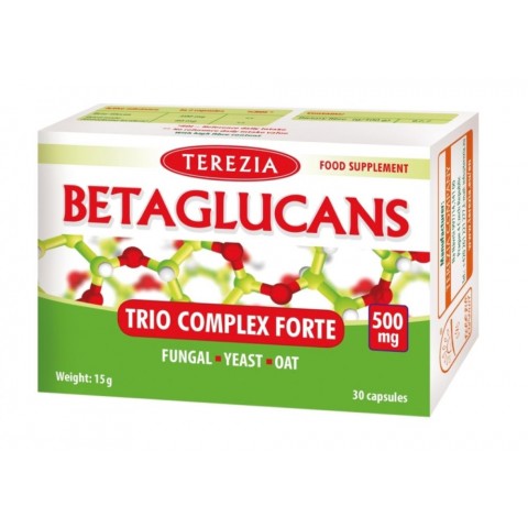Complex Betaglucan Trio Forte, 500mg, Terezia, 30 capsules