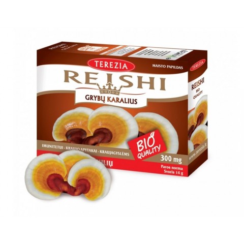 Reishi mushroom 100% Bio, Terezia, 60 capsules