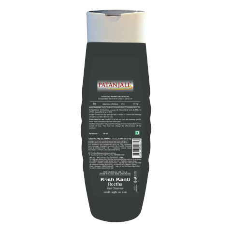 Shampoo Kesh Kanti Reetha Black, Patanjali, 180ml