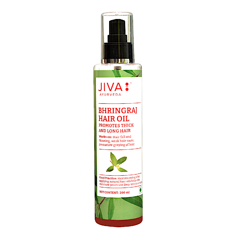 Stiprinantis plaukų aliejus Bhringraj, Jiva Ayurveda, 200ml