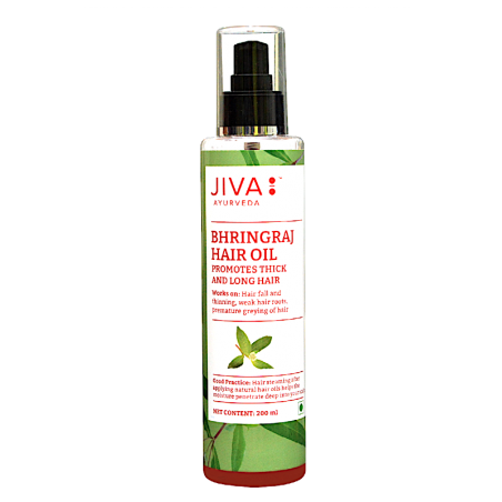 Stiprinantis plaukų aliejus Bhringraj, Jiva Ayurveda, 200ml