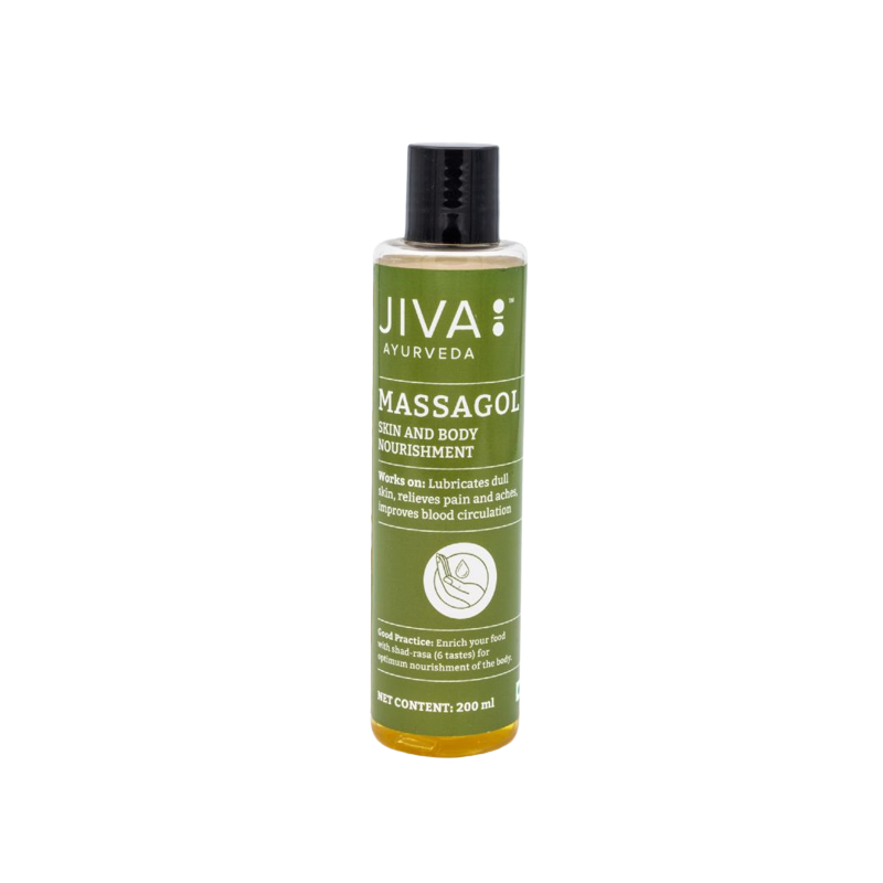 Ajurvedinis kūno masažo aliejus, Jiva Ayurveda, 200ml