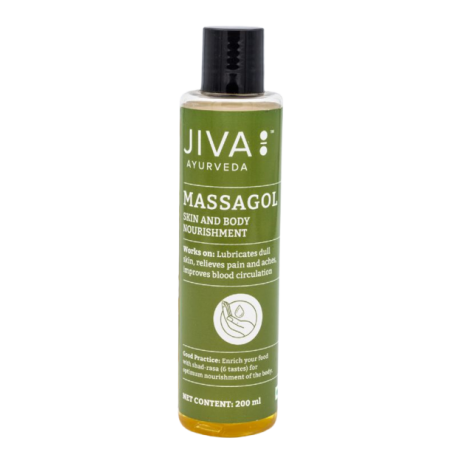 Ajurvedinis kūno masažo aliejus, Jiva Ayurveda, 200ml