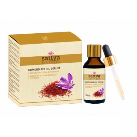 Aliejus veidui su šafranu Kumkumadi, Sattva Ayurveda, 30ml