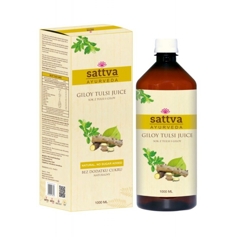 Giloy ir Tulsi sultys, Sattva Ayurveda, 1l