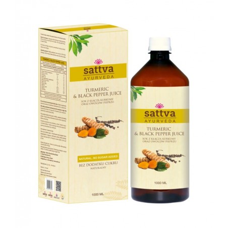 Ciberžolės ir juodųjų pipirų sultys, Sattva Ayurveda, 1ltr