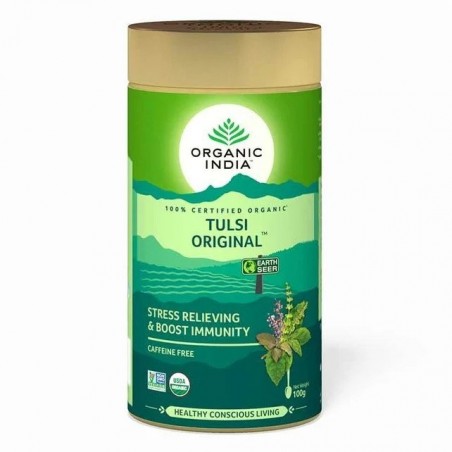 Ajurvedinė arbata Tulsi Original, biri, Organic India, 100g