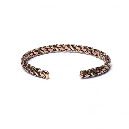 Triple twist bracelet bronze/gold colour