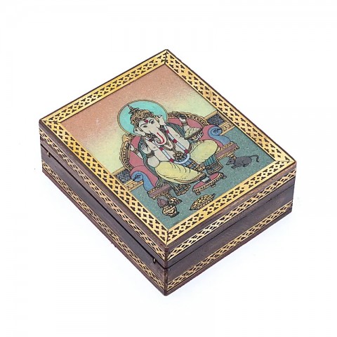 Taro kortų arba papuošalų dėžutė Ganeša