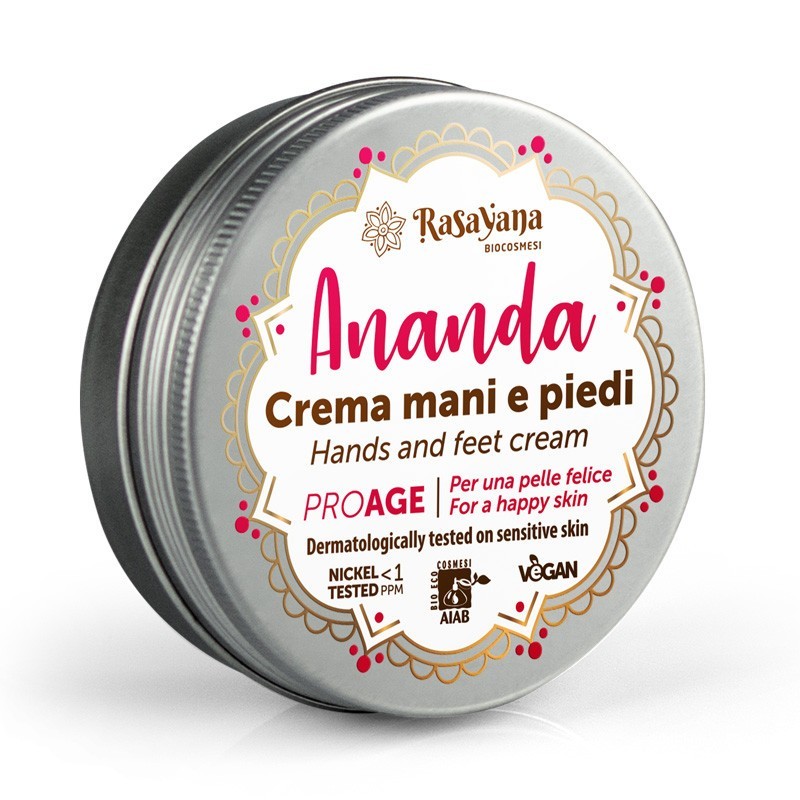 Rankų ir kojų kremas Ananda, Rasayana Biocosmesi, 60ml