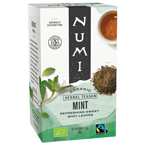 Марокканский мятный чай, органический, Numi Tea, 18 пакетиков