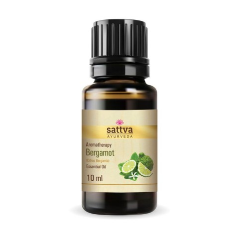 Bergamot essential oil, Sattva Ayurveda, 10ml