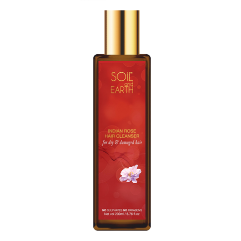 Šampūnas sausiems plaukams Indian Rose, Soil and Earth, 200 ml