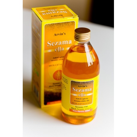 Juodojo sezamo aliejus, ARVIN‘S, 500 ml Juodojo sezamo aliejus, ARVIN‘S, 500 ml