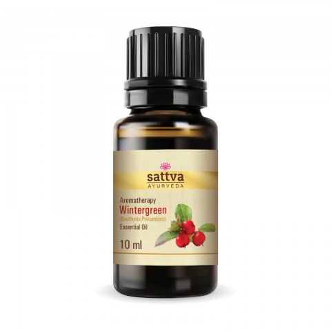 Wintergreen essential oil, Sattva Ayurveda, 10ml