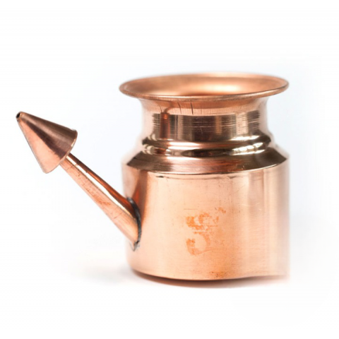 Copper bowl for nasal cleansing and rinsing Jal Neti Pot, Ayurvedica, 300ml