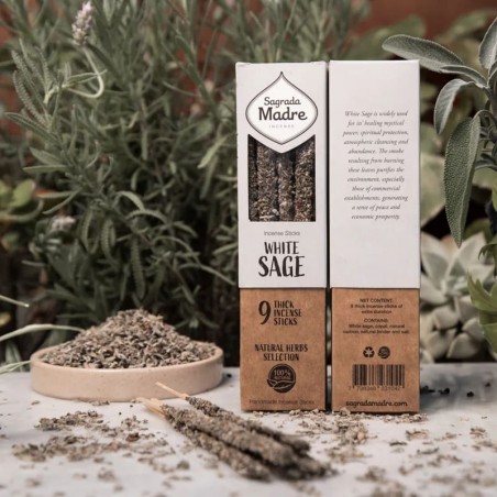 Herbal incense White Sage, Sagrada Madre, 9 pcs.