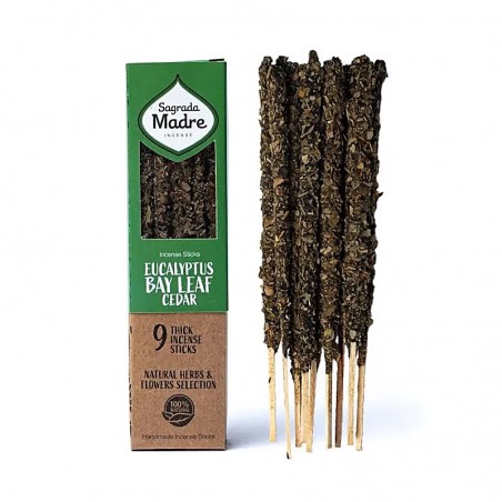 Herbal incense Eucalyptus, Laurel and Cedar, Sagrada Madre, 9 pcs.