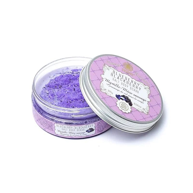 Sea salt body scrub Blueberry Blackberry, Saules Fabrika, 300g