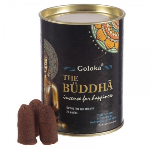 Atvirkštinio smilkymo kūginiai smilkalai Buddha, Goloka, 24 vnt.