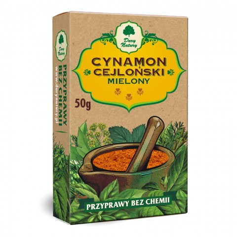 Ceylon cinnamon, ground, Dary Natury, 60g