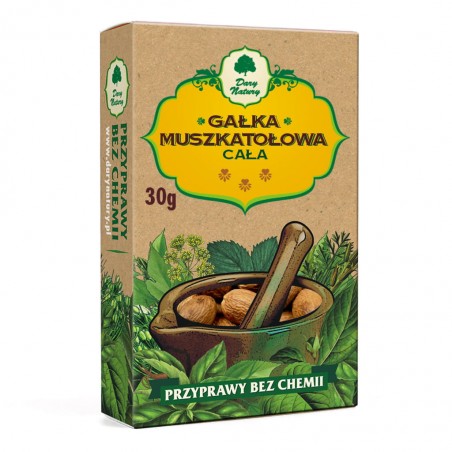 Muskato riešutai, nesmulkinti, Dary Natury, 100g