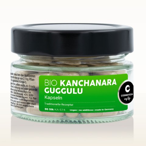 Kanchanara Guggulu, ekologiškas, Cosmoveda, 80 kapsulių
