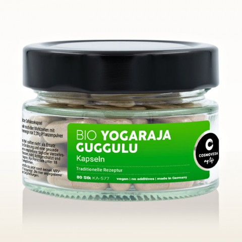 Food supplement Yogaraja Guggulu Bio, Cosmoveda, 80 capsules