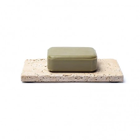 Soap holder or candle holder Travertin Natural,15x8x1cm